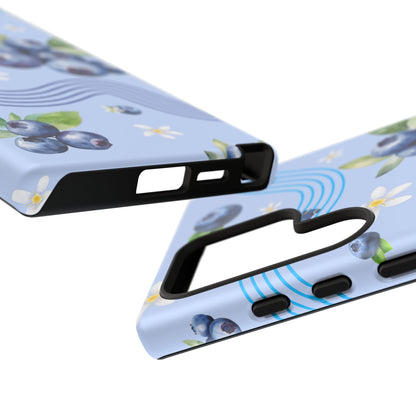 Blue F1 Williams and Blueberries Phone Case, Trendy F1 Gift, Formula 1 Gift, Cute Fruit F1 Phone Case, Unique Phone Case