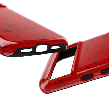 F1 Ferrari Racing Doodle "Forza Ferrari" F1 Phone Case Design
