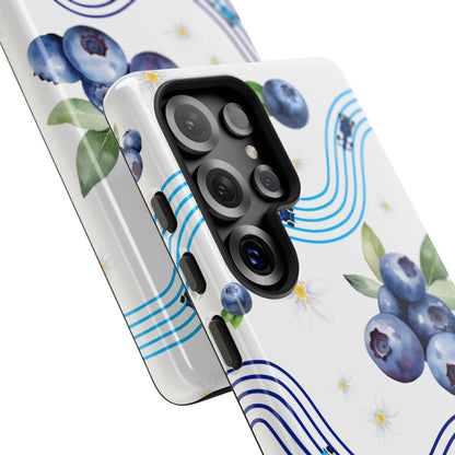 F1 Williams and Blueberries Phone Case, Trendy F1 Gift, Formula 1 Gift, Cute Fruit F1 Phone Case, Unique Phone Case