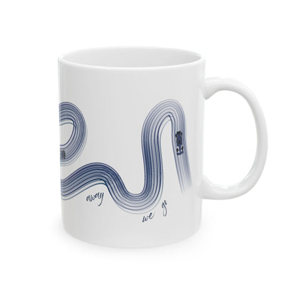 Blue Painted F1  It's Lights Out and Away We Go Mug