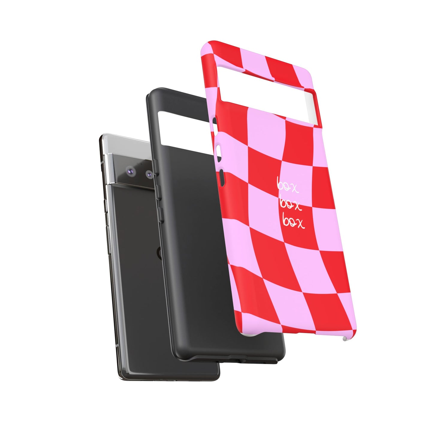 Pink and Red Checkered F1 Phone Case, Box Box Box F1 Phone Case