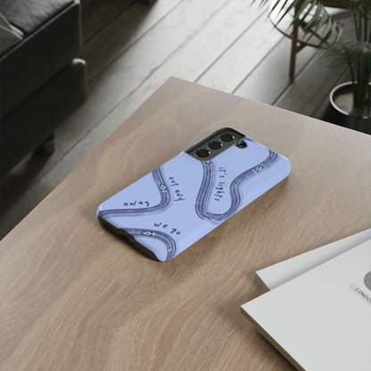 Blue Lights Out F1 Phone Case Design, Trendy F1 Gift, Formula 1 Gift, Cute F1 Phone Case, Unique Formula One Phone Case