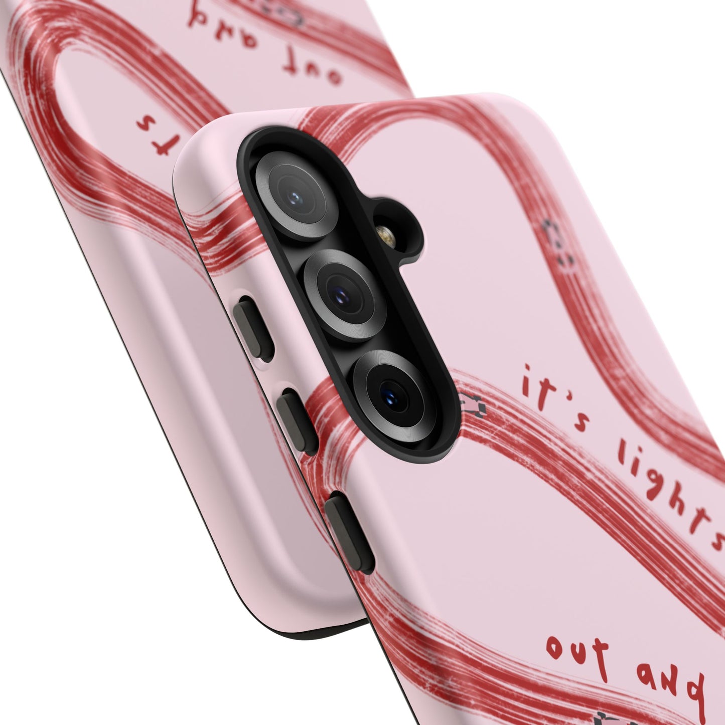 Pink and Red Lights Out F1 Phone Case Design, Trendy F1 Gift, Formula 1 Gift, Cute F1 Phone Case, Unique Formula One Phone Case