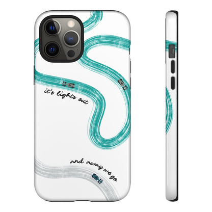 Mercedes F1 Phone Case Painted "its lights out and away we go", Trendy F1 Gift, Formula 1 Gift, Cute F1 Phone Case