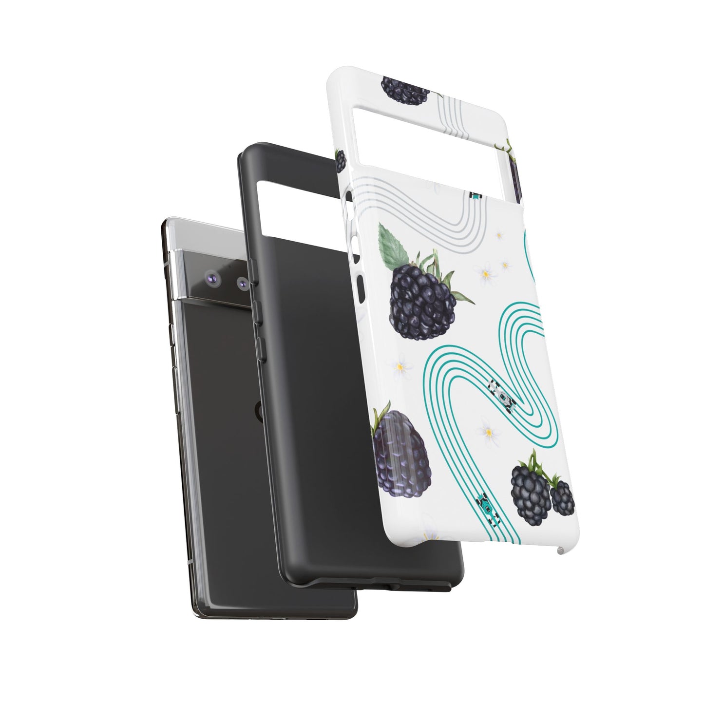 F1 Mercedes and Blackberries Phone Case , Trendy F1 Gift, Formula 1 Gift, Cute Fruit F1 Phone Case, Unique Phone Case