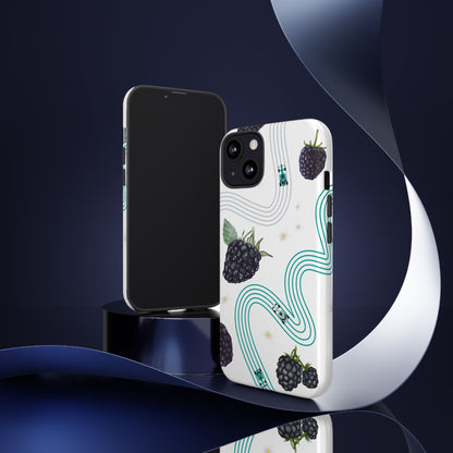 F1 Mercedes and Blackberries Phone Case , Trendy F1 Gift, Formula 1 Gift, Cute Fruit F1 Phone Case, Unique Phone Case