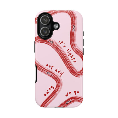 Pink and Red Lights Out F1 Phone Case Design, Trendy F1 Gift, Formula 1 Gift, Cute F1 Phone Case, Unique Formula One Phone Case