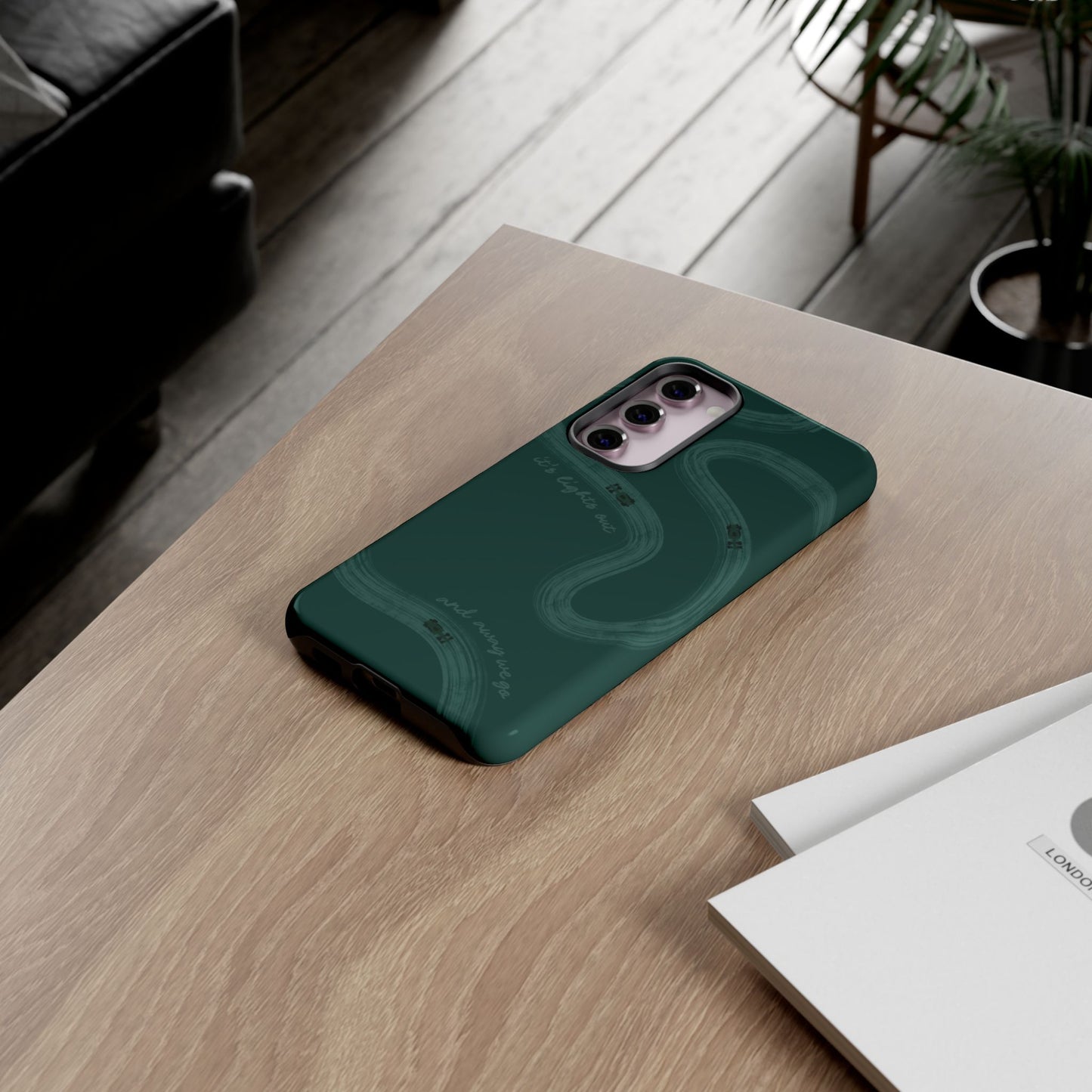 F1 Phone Case Monochrome Green Painted "its lights out and away we go", Trendy F1 Gift, Formula 1 Gift, Cute F1 Phone Case, Phone Case