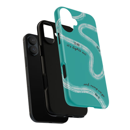 Mercedes F1 Phone Case Painted "its lights out and away we go", Trendy F1 Gift, Formula 1 Gift, Cute F1 Phone Case