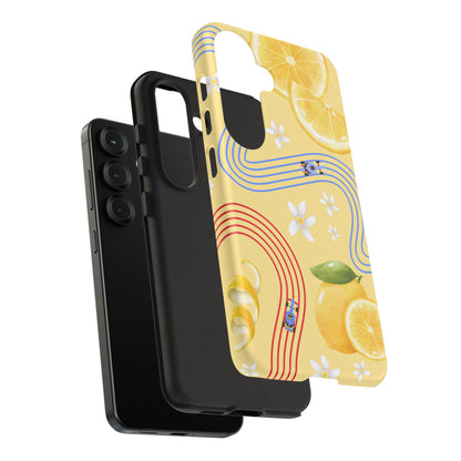 Yellow F1 Racing Bulls and Lemons Phone Case, Trendy F1 Gift, Formula 1 Gift, Cute Fruit F1 Phone Case, Unique Phone Case