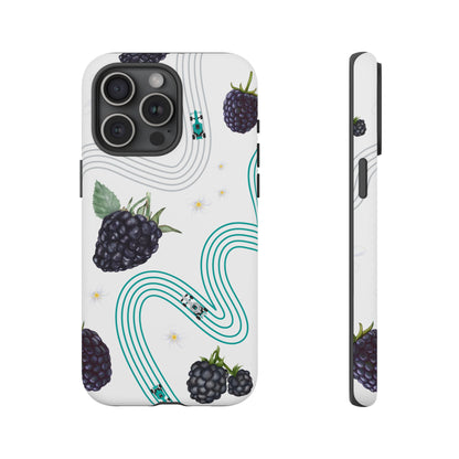 F1 Mercedes and Blackberries Phone Case , Trendy F1 Gift, Formula 1 Gift, Cute Fruit F1 Phone Case, Unique Phone Case