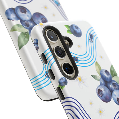 F1 Williams and Blueberries Phone Case, Trendy F1 Gift, Formula 1 Gift, Cute Fruit F1 Phone Case, Unique Phone Case