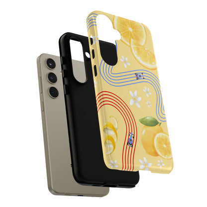 Yellow F1 Racing Bulls and Lemons Phone Case, Trendy F1 Gift, Formula 1 Gift, Cute Fruit F1 Phone Case, Unique Phone Case