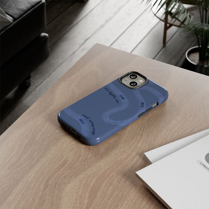F1 Phone Case Monochrome Dark Blue Painted "its lights out and away we go", Trendy F1 Gift, Formula 1 Gift, Cute F1 Phone Case, Phone Case
