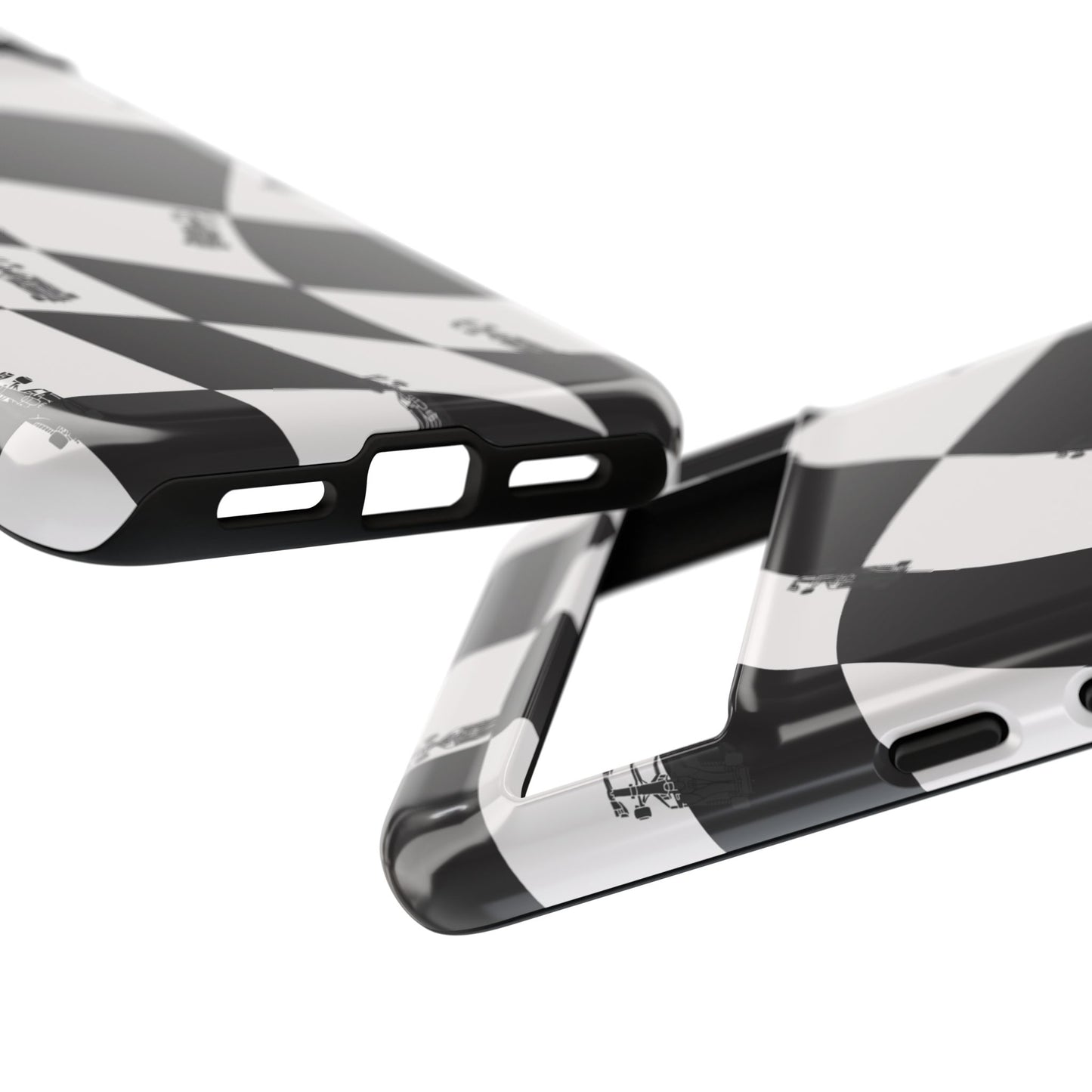 F1 Phone Case Black and White Checkered Design, Trendy F1 Gift, Formula 1 Gift, Cute F1 Phone Case, Unique Formula One Phone Case