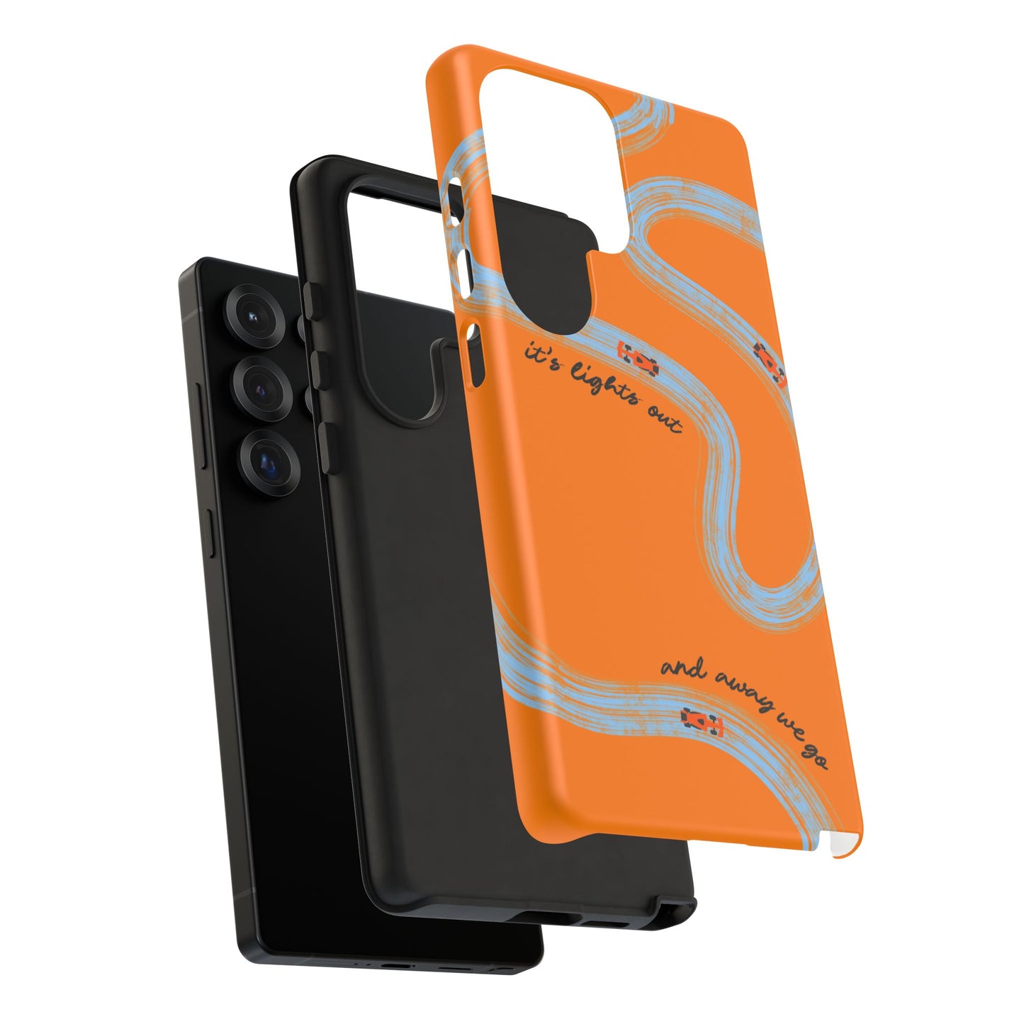 F1 Phone Case McLaren Painted "its lights out and away we go", Trendy F1 Gift, Formula 1 Gift, Cute F1 Phone Case, Phone Case