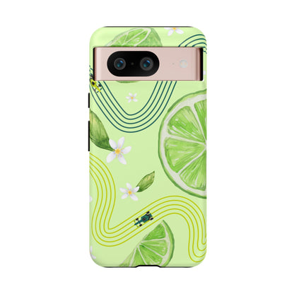 Green F1 Aston Martin and Lime Phone Case, Trendy F1 Gift, Formula 1 Gift, Cute Fruit F1 Phone Case, Unique Phone Case