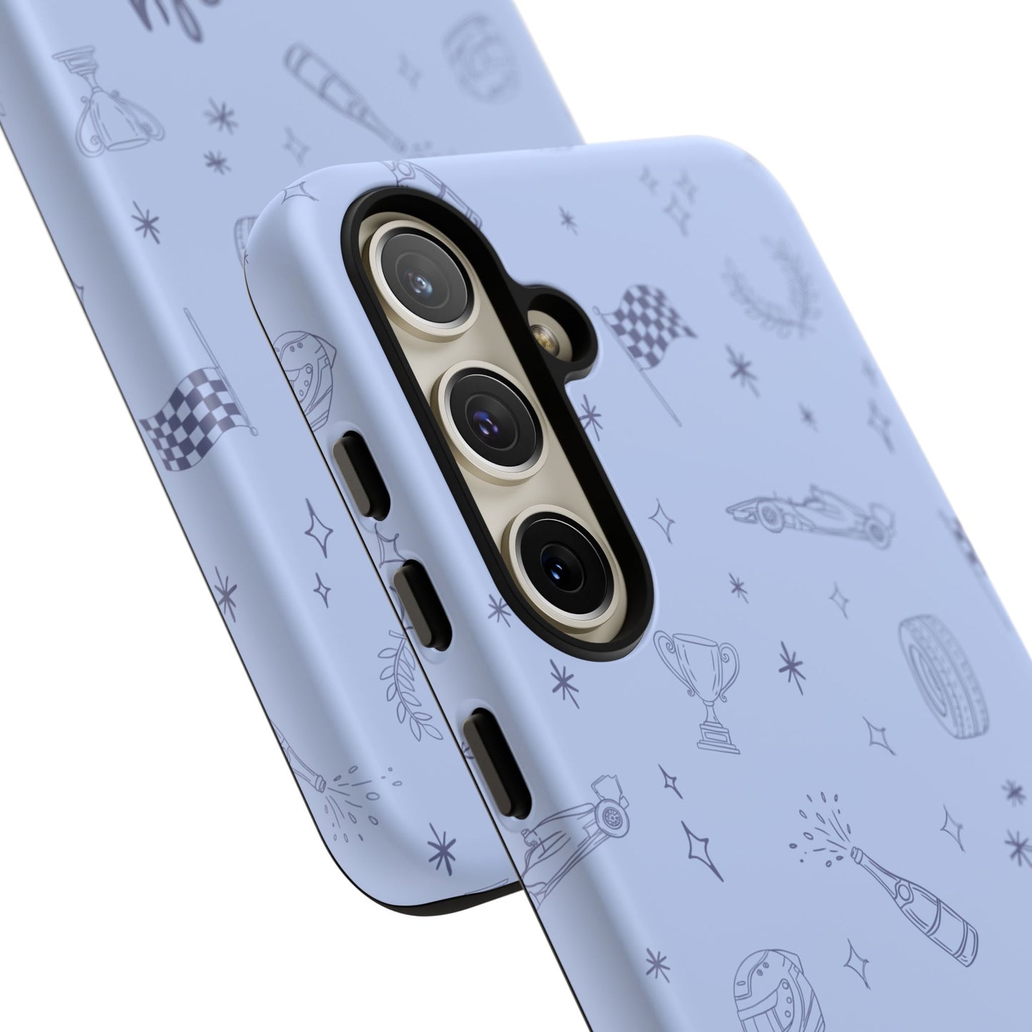 Blue Doodle "Simply Lovely" F1 Phone Case Design