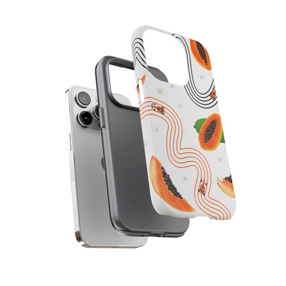 F1 McLaren and Papaya Phone Case , Trendy F1 Gift, Formula 1 Gift, Cute Fruit F1 Phone Case, Unique Phone Case