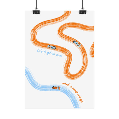 McLaren F1 Giclée Print Poster | Minimalist F1 Art - EU SIZING (Physical Print)