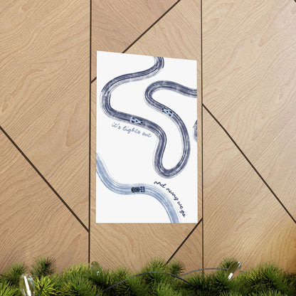 Blue F1 Matte Vertical Poster | F1 Giclée Art Print (US SIZING)