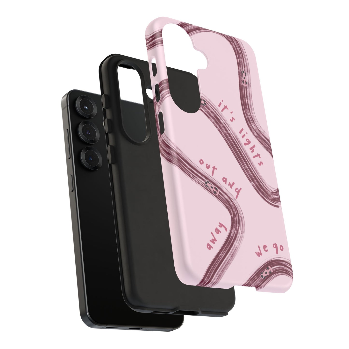 Pink Lights Out F1 Phone Case Design, Trendy F1 Gift, Formula 1 Gift, Cute F1 Phone Case, Unique Formula One Phone Case