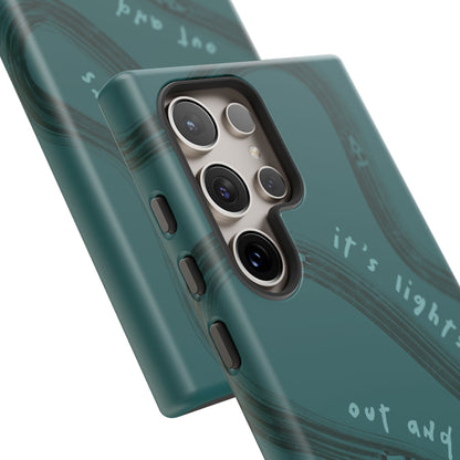 Teal Lights Out F1 Phone Case Design, Trendy F1 Gift, Formula 1 Gift, Cute F1 Phone Case, Unique Formula One Phone Case