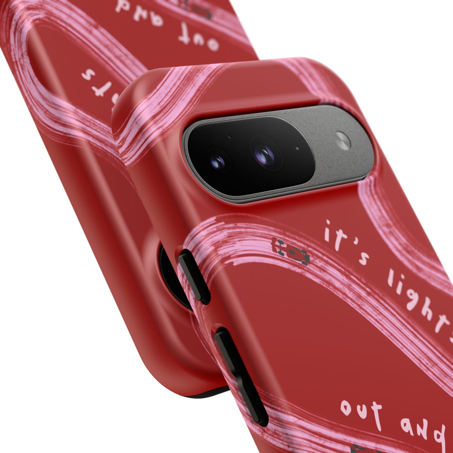 Red and Pink Lights Out F1 Phone Case Design, Trendy F1 Gift, Formula 1 Gift, Cute F1 Phone Case, Unique Formula One Phone Case