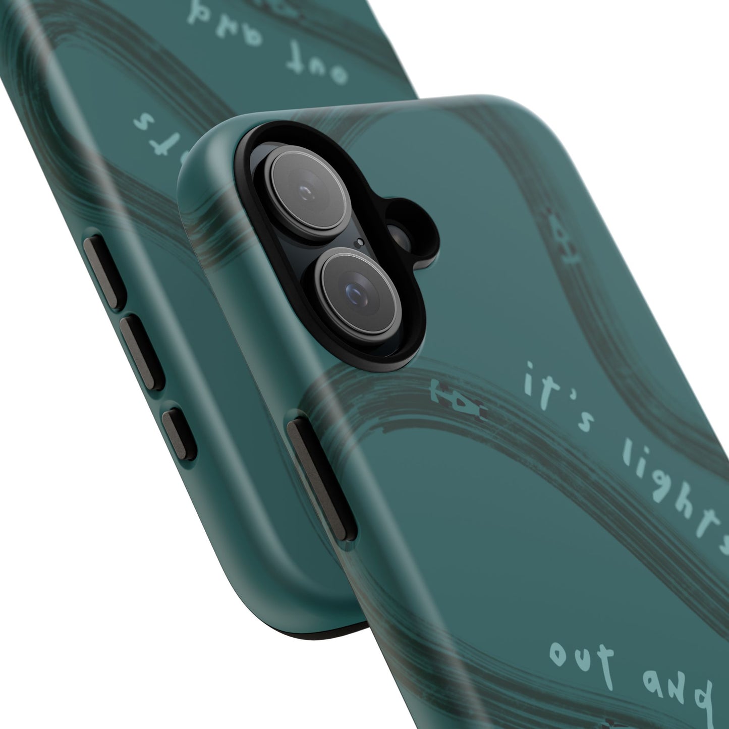 Teal Lights Out F1 Phone Case Design, Trendy F1 Gift, Formula 1 Gift, Cute F1 Phone Case, Unique Formula One Phone Case