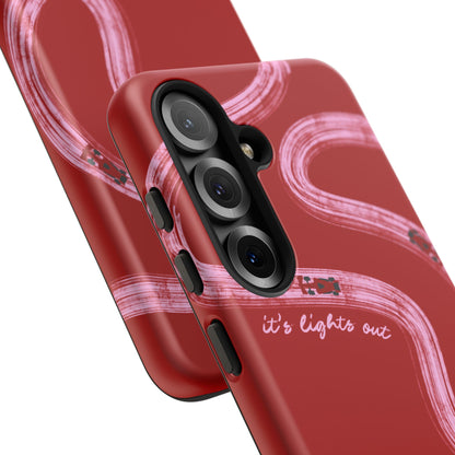 Red and Pink Lights Out F1 Phone Case Design, Trendy F1 Gift, Formula 1 Gift, Cute F1 Phone Case, Unique Formula One Phone Case
