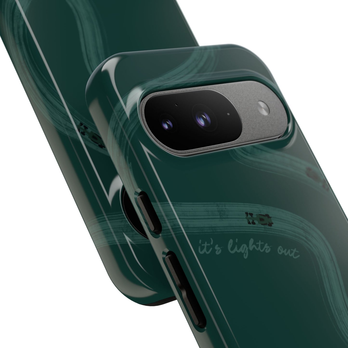F1 Phone Case Monochrome Green Painted "its lights out and away we go", Trendy F1 Gift, Formula 1 Gift, Cute F1 Phone Case, Phone Case
