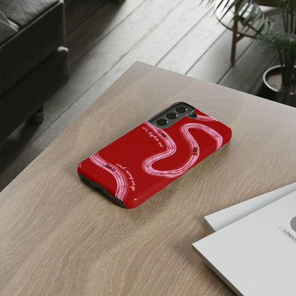 Red and Pink Lights Out F1 Phone Case Design, Trendy F1 Gift, Formula 1 Gift, Cute F1 Phone Case, Unique Formula One Phone Case