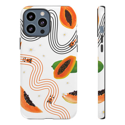F1 McLaren and Papaya Phone Case , Trendy F1 Gift, Formula 1 Gift, Cute Fruit F1 Phone Case, Unique Phone Case