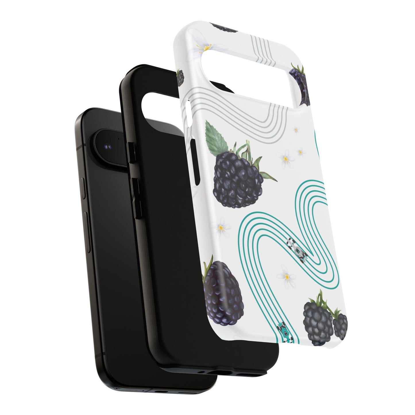 F1 Mercedes and Blackberries Phone Case , Trendy F1 Gift, Formula 1 Gift, Cute Fruit F1 Phone Case, Unique Phone Case