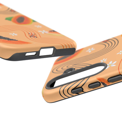 Orange F1 McLaren and Papaya Phone Case, Trendy F1 Gift, Formula 1 Gift, Cute Fruit F1 Phone Case, Unique Phone Case