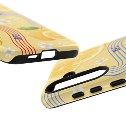Yellow F1 Racing Bulls and Lemons Phone Case, Trendy F1 Gift, Formula 1 Gift, Cute Fruit F1 Phone Case, Unique Phone Case
