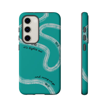 Mercedes F1 Phone Case Painted "its lights out and away we go", Trendy F1 Gift, Formula 1 Gift, Cute F1 Phone Case