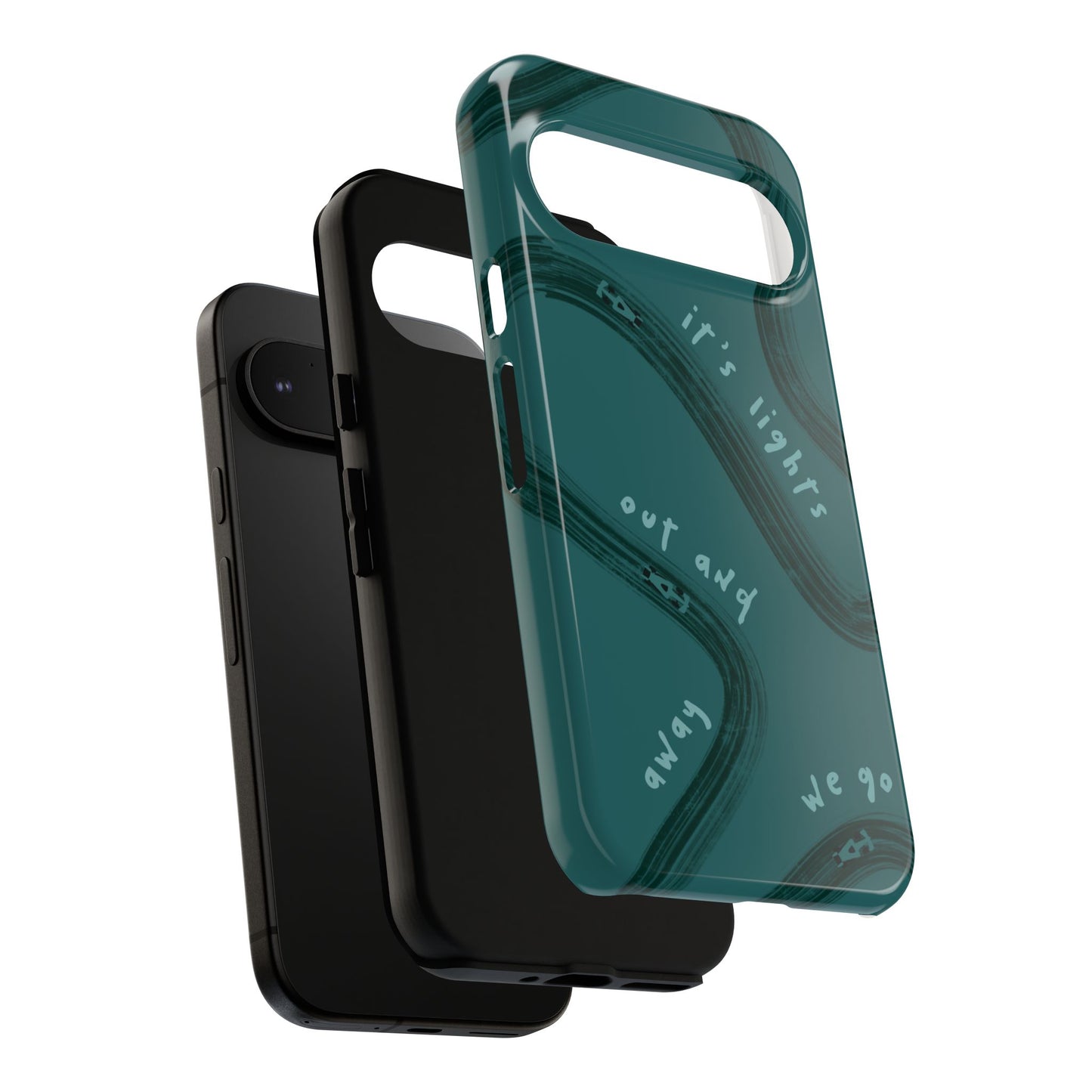 Teal Lights Out F1 Phone Case Design, Trendy F1 Gift, Formula 1 Gift, Cute F1 Phone Case, Unique Formula One Phone Case