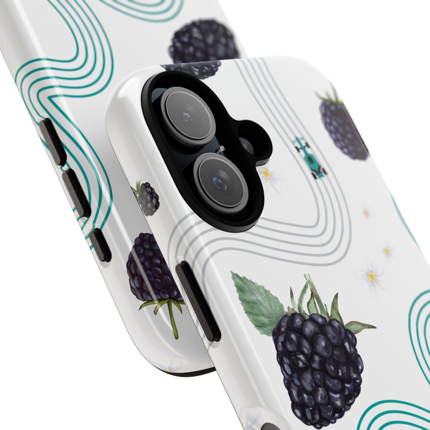 F1 Mercedes and Blackberries Phone Case , Trendy F1 Gift, Formula 1 Gift, Cute Fruit F1 Phone Case, Unique Phone Case