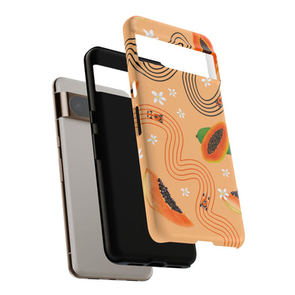 Orange F1 McLaren and Papaya Phone Case, Trendy F1 Gift, Formula 1 Gift, Cute Fruit F1 Phone Case, Unique Phone Case
