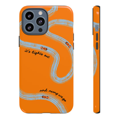 F1 Phone Case McLaren Painted "its lights out and away we go", Trendy F1 Gift, Formula 1 Gift, Cute F1 Phone Case, Phone Case