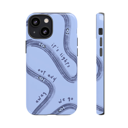 Blue Lights Out F1 Phone Case Design, Trendy F1 Gift, Formula 1 Gift, Cute F1 Phone Case, Unique Formula One Phone Case