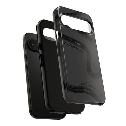 F1 Phone Case Monochrome Black Painted "its lights out and away we go", Trendy F1 Gift, Formula 1 Gift, Cute F1 Phone Case, Phone Case