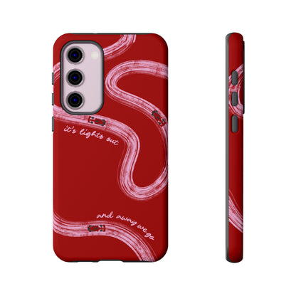 Red and Pink Lights Out F1 Phone Case Design, Trendy F1 Gift, Formula 1 Gift, Cute F1 Phone Case, Unique Formula One Phone Case