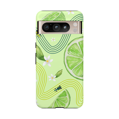 Green F1 Aston Martin and Lime Phone Case, Trendy F1 Gift, Formula 1 Gift, Cute Fruit F1 Phone Case, Unique Phone Case