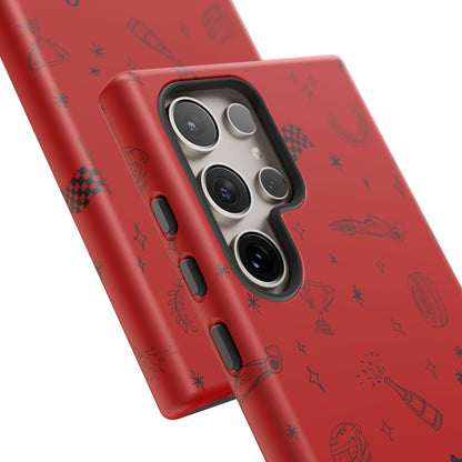 F1 Ferrari Racing Doodle "Forza Ferrari" F1 Phone Case Design