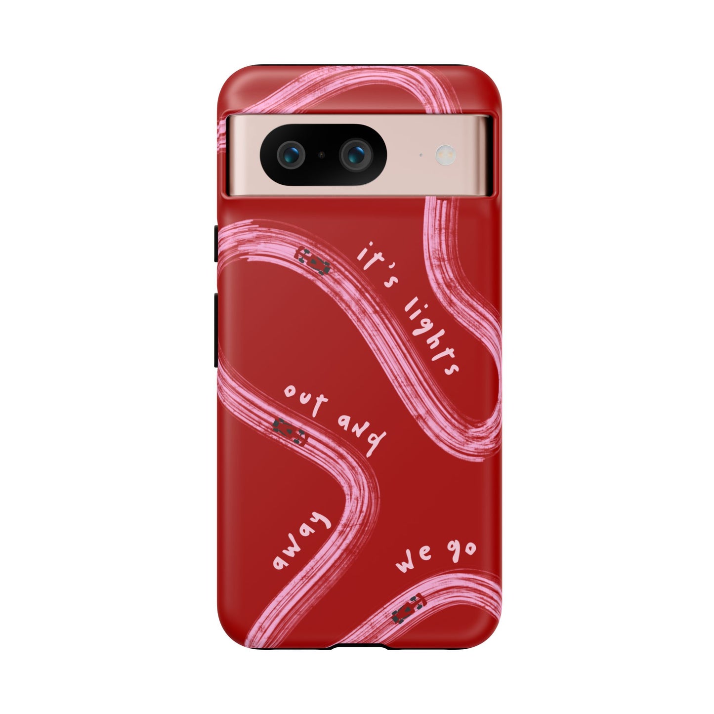 Red and Pink Lights Out F1 Phone Case Design, Trendy F1 Gift, Formula 1 Gift, Cute F1 Phone Case, Unique Formula One Phone Case
