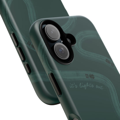 F1 Phone Case Monochrome Green Painted "its lights out and away we go", Trendy F1 Gift, Formula 1 Gift, Cute F1 Phone Case, Phone Case