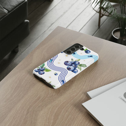 F1 Williams and Blueberries Phone Case, Trendy F1 Gift, Formula 1 Gift, Cute Fruit F1 Phone Case, Unique Phone Case