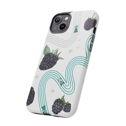 F1 Mercedes and Blackberries Phone Case , Trendy F1 Gift, Formula 1 Gift, Cute Fruit F1 Phone Case, Unique Phone Case